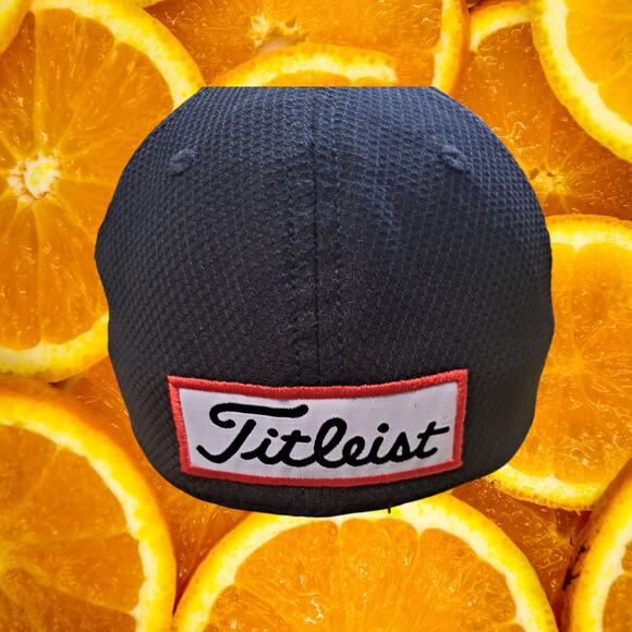 Titleist Black with Blue‎ Writing Fitted Hat Size S/M - Picture 3 of 6